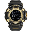 Relógio Smael Militar 1802 - Digital Watch relógio 024 AmploTech Preto/Dourado 